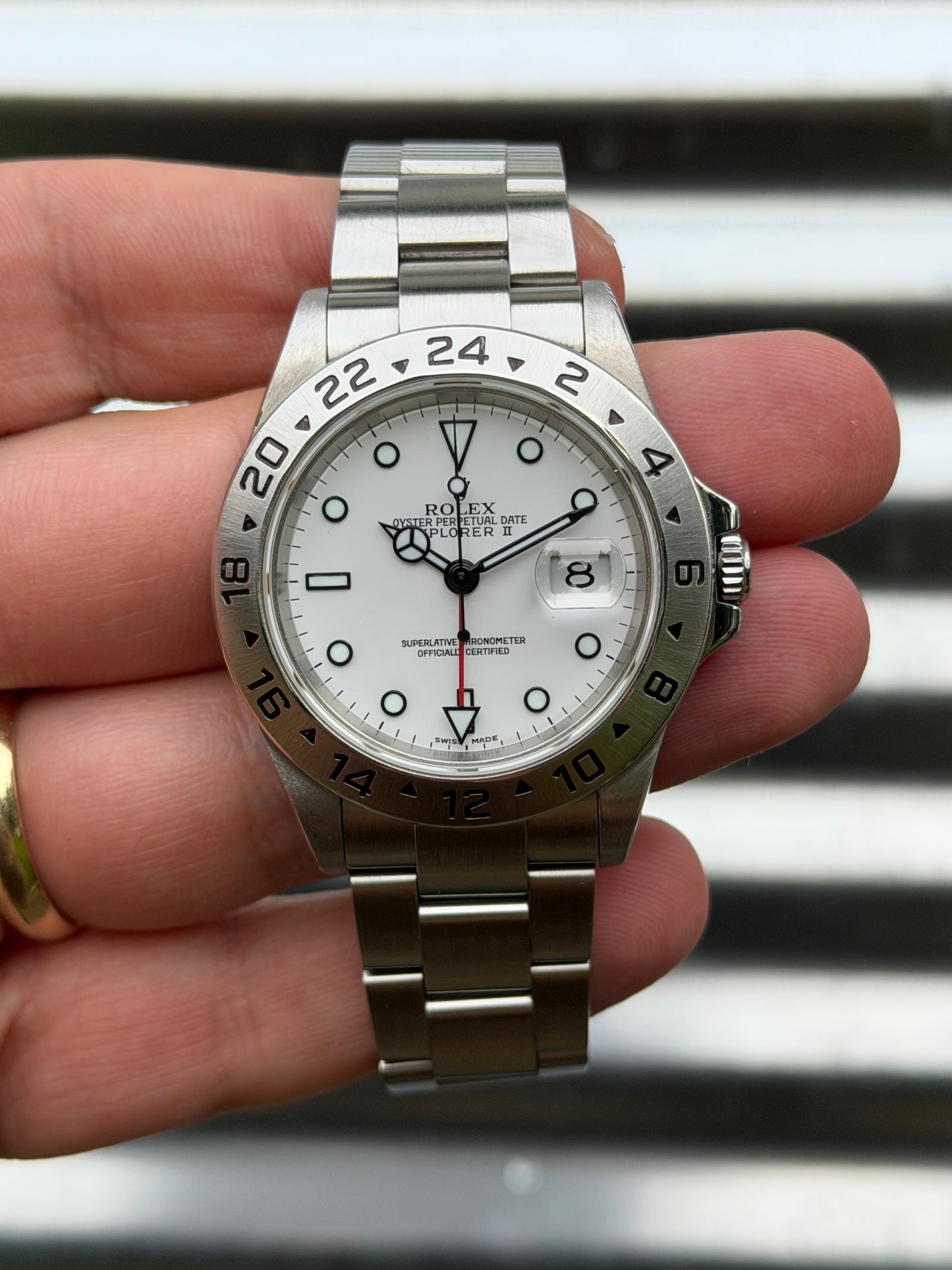 Rolex Explorer II “Polar” 40mm Ref.16570 Box & Papers