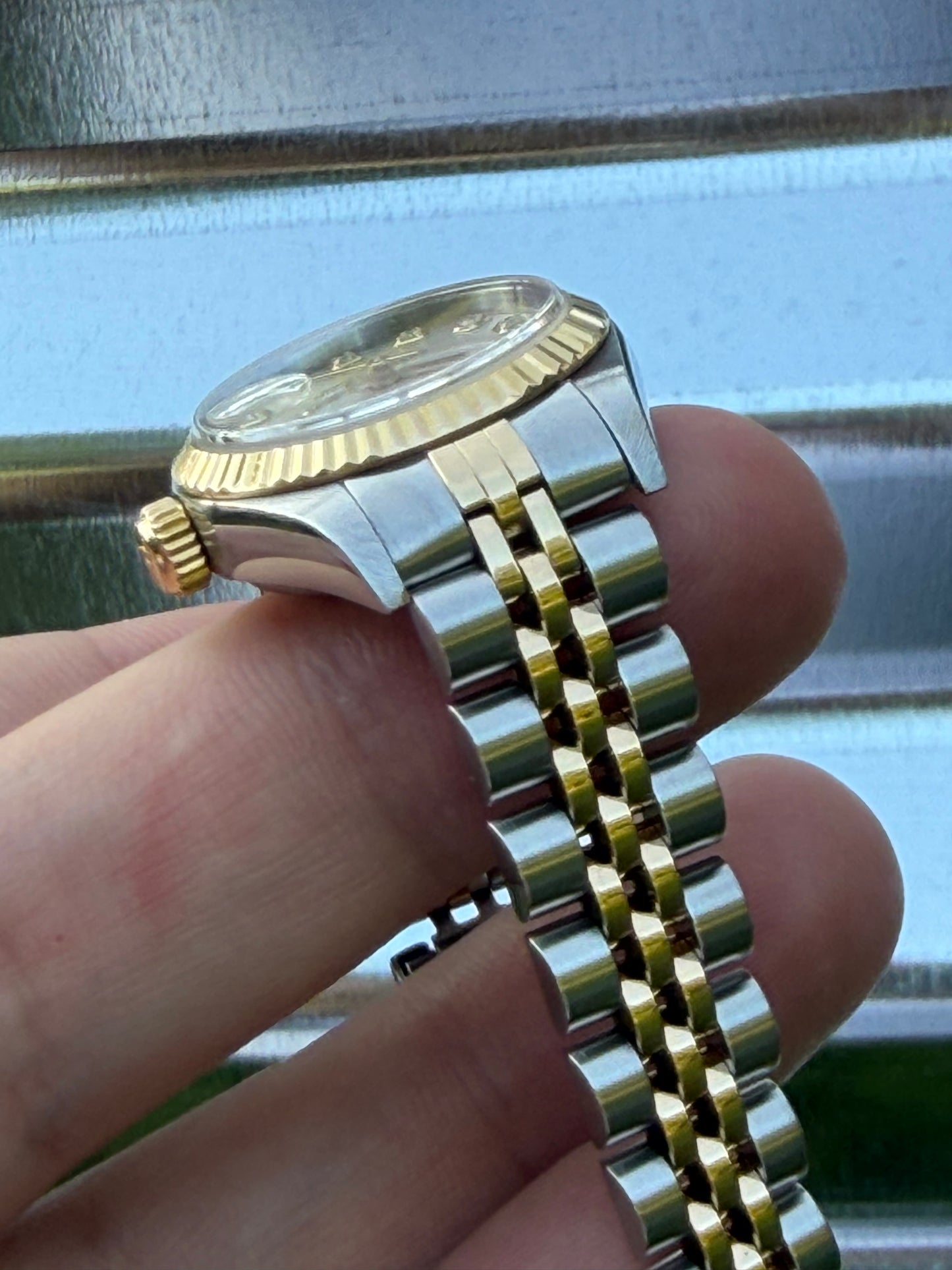 Rolex Ladies Datejust 26mm Ref.79173 “Silver Big Diamond Dial” Box & Papers