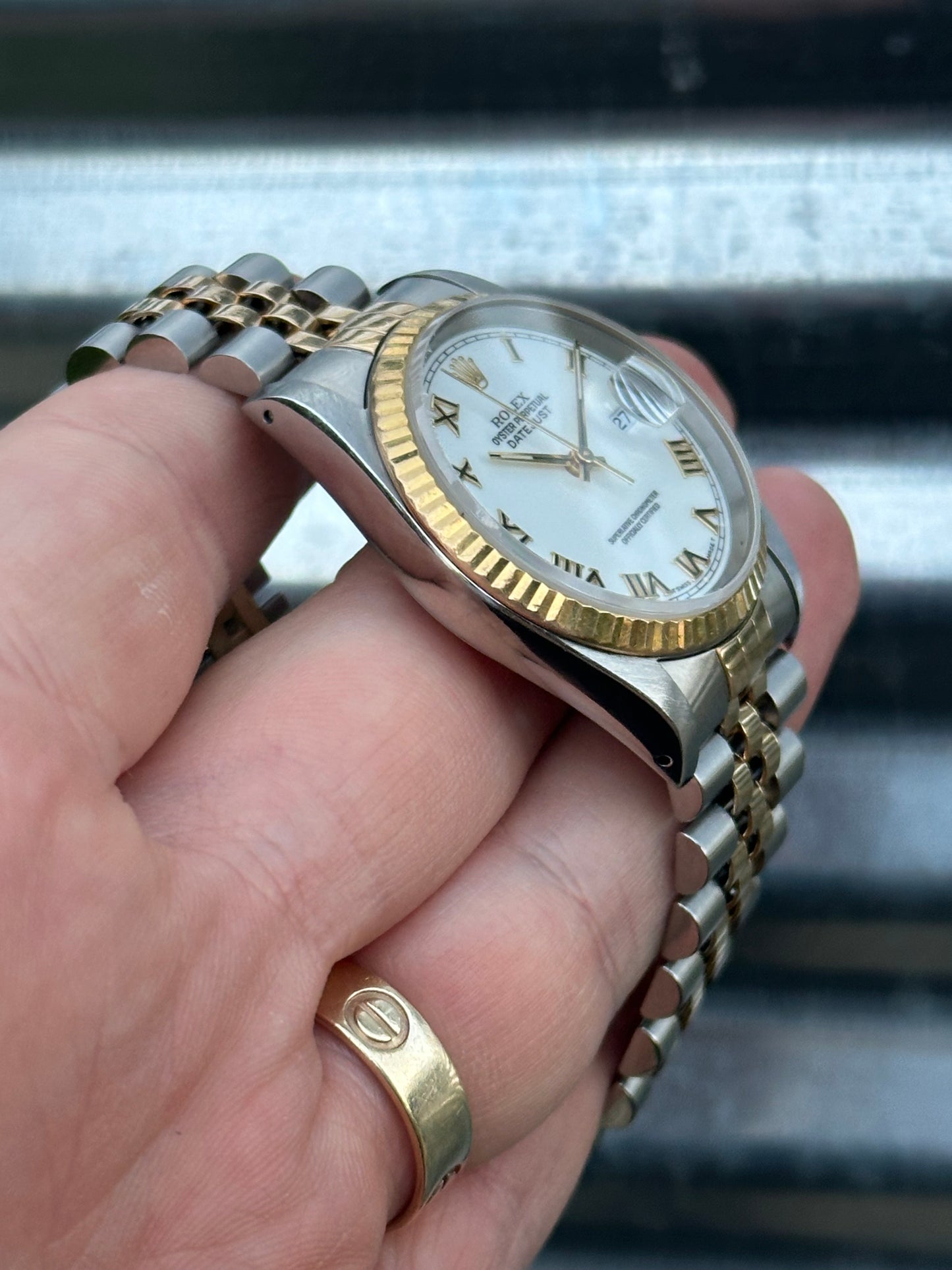 Rolex Datejust “White Roman Dial” 36mm Ref.16233