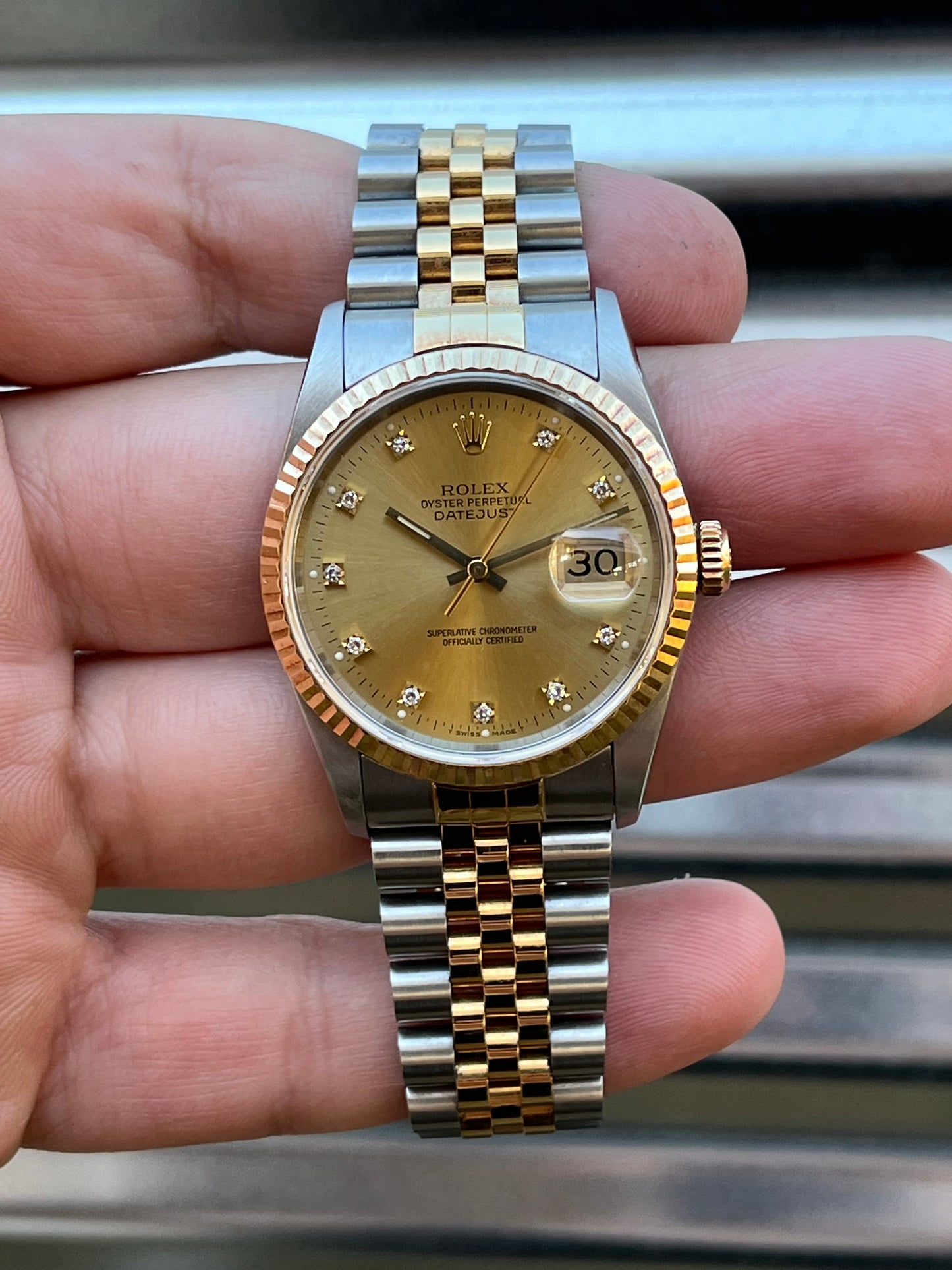 Rolex Datejust 36mm Ref.16233 Box & Papers