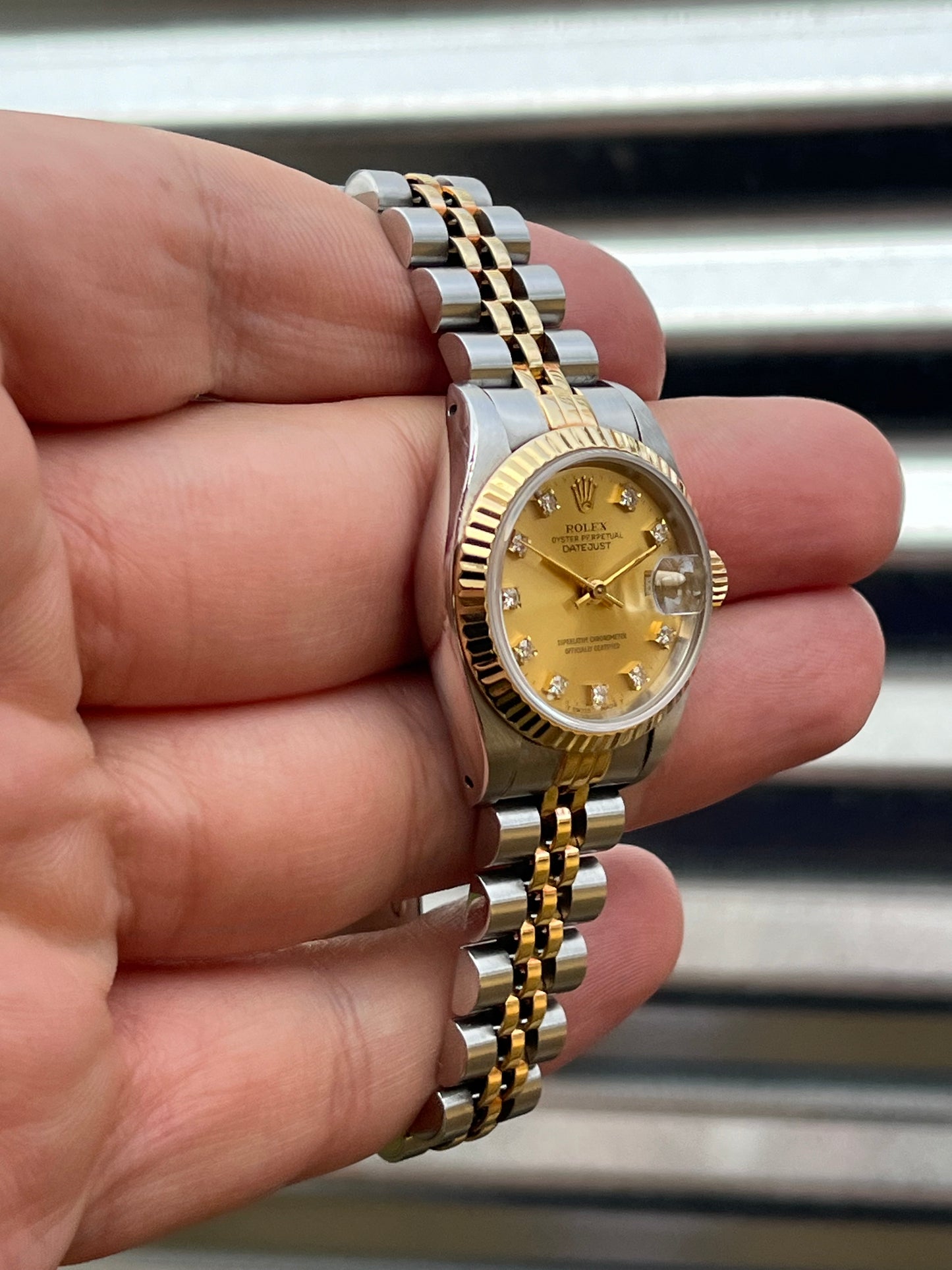 Rolex Ladies Datejust 26mm Ref.69173 Box & Papers Diamond Dial