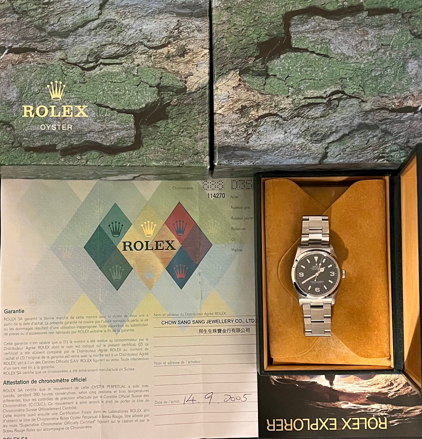 Rolex Explorer 36mm Ref.114270 Box & Papers