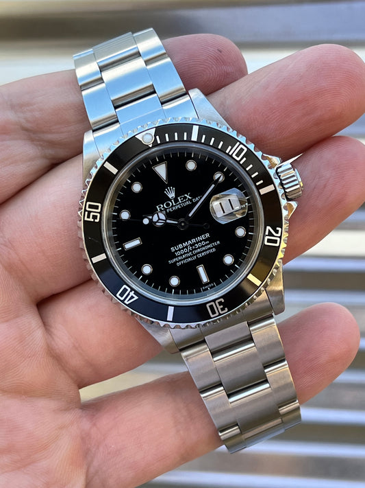 Rolex Submariner Date 40mm Ref.16610 “Swiss” Only Dial Box & Papers