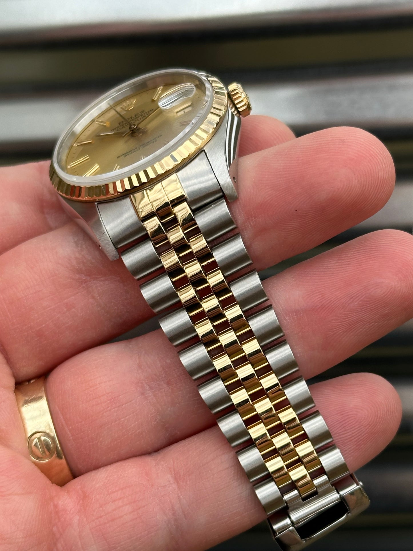 Rolex Datejust 36mm Ref.16233 “Champagne Dial” Box & Papers