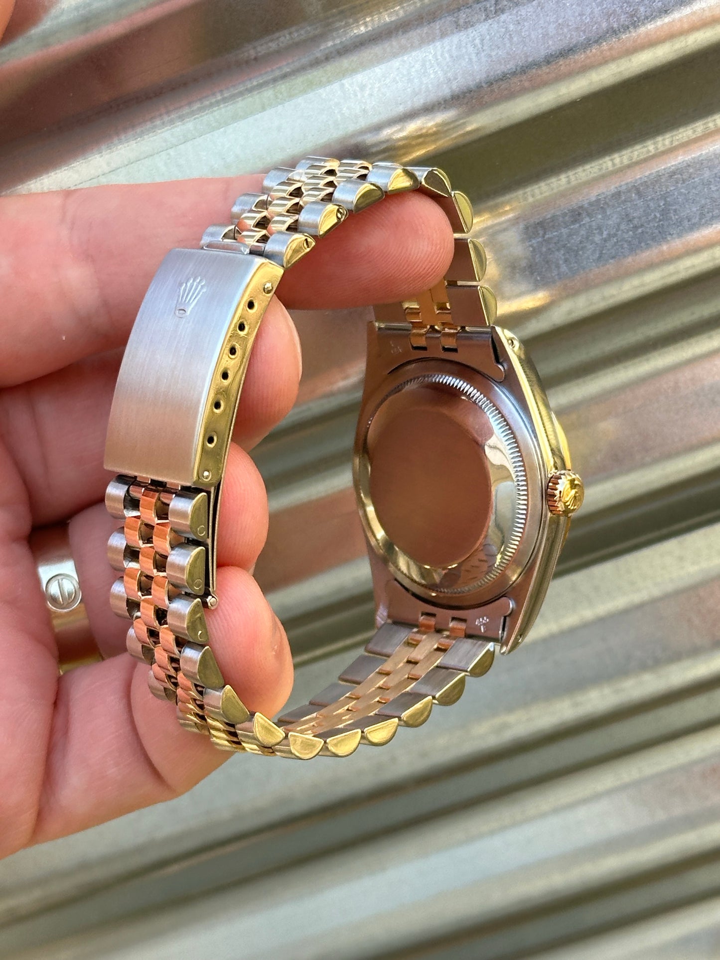 Rolex Datejust 36mm Ref.16233 “Champagne Diamond Dial” Box & Papers