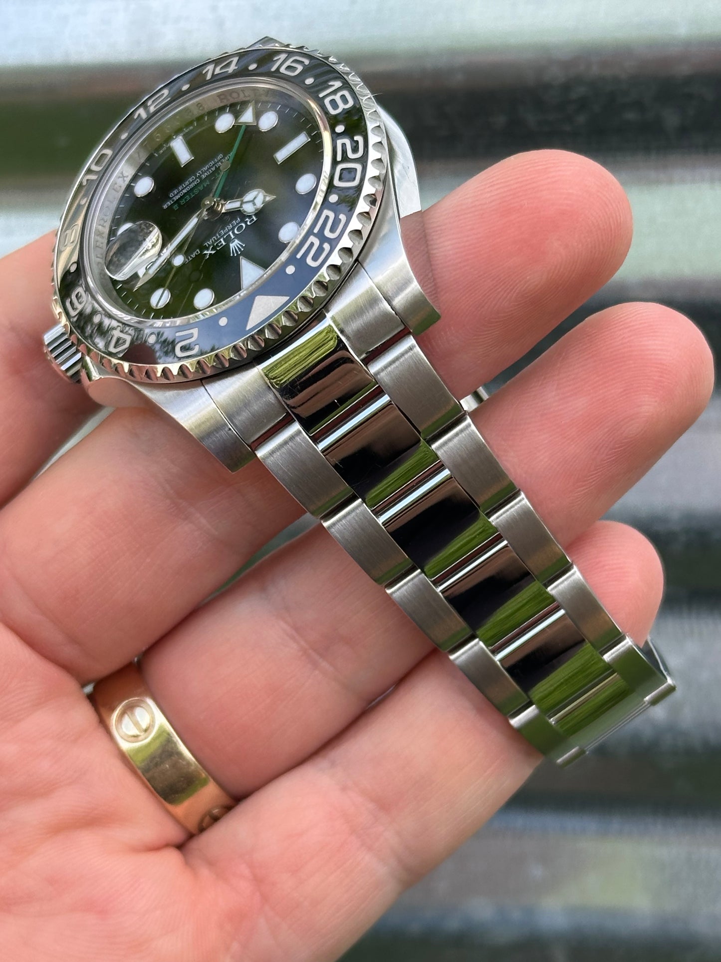 Rolex GMT Master II “Green Arrow” 40mm Ref.116710LN Box & Papers