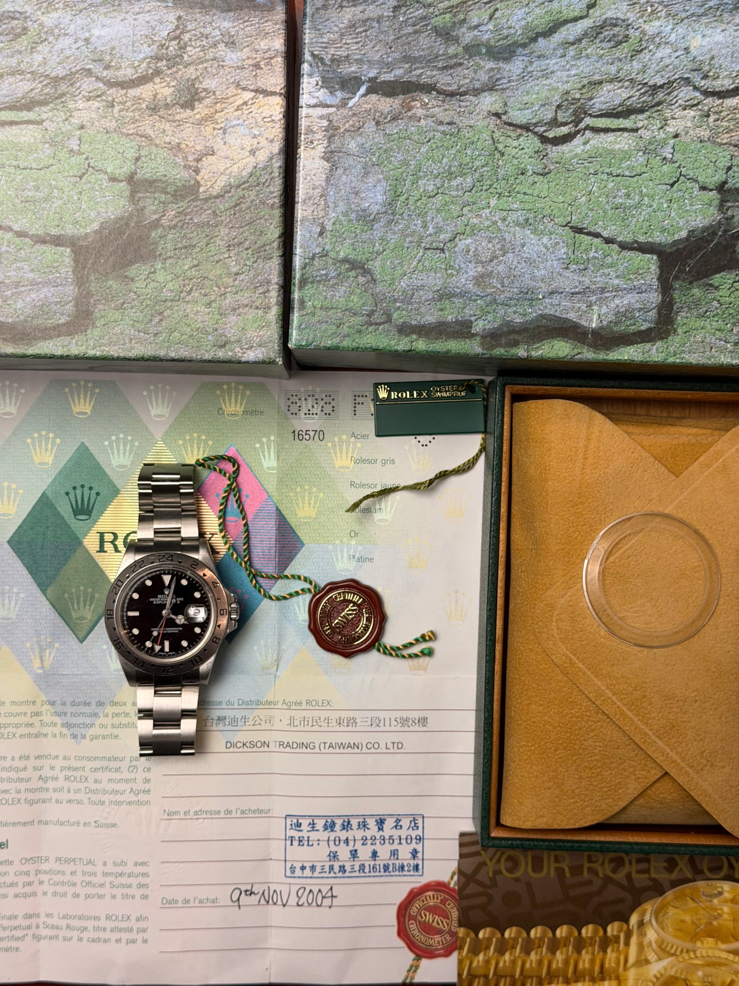 Rolex Explorer II 40mm Ref.16570 Box & Papers