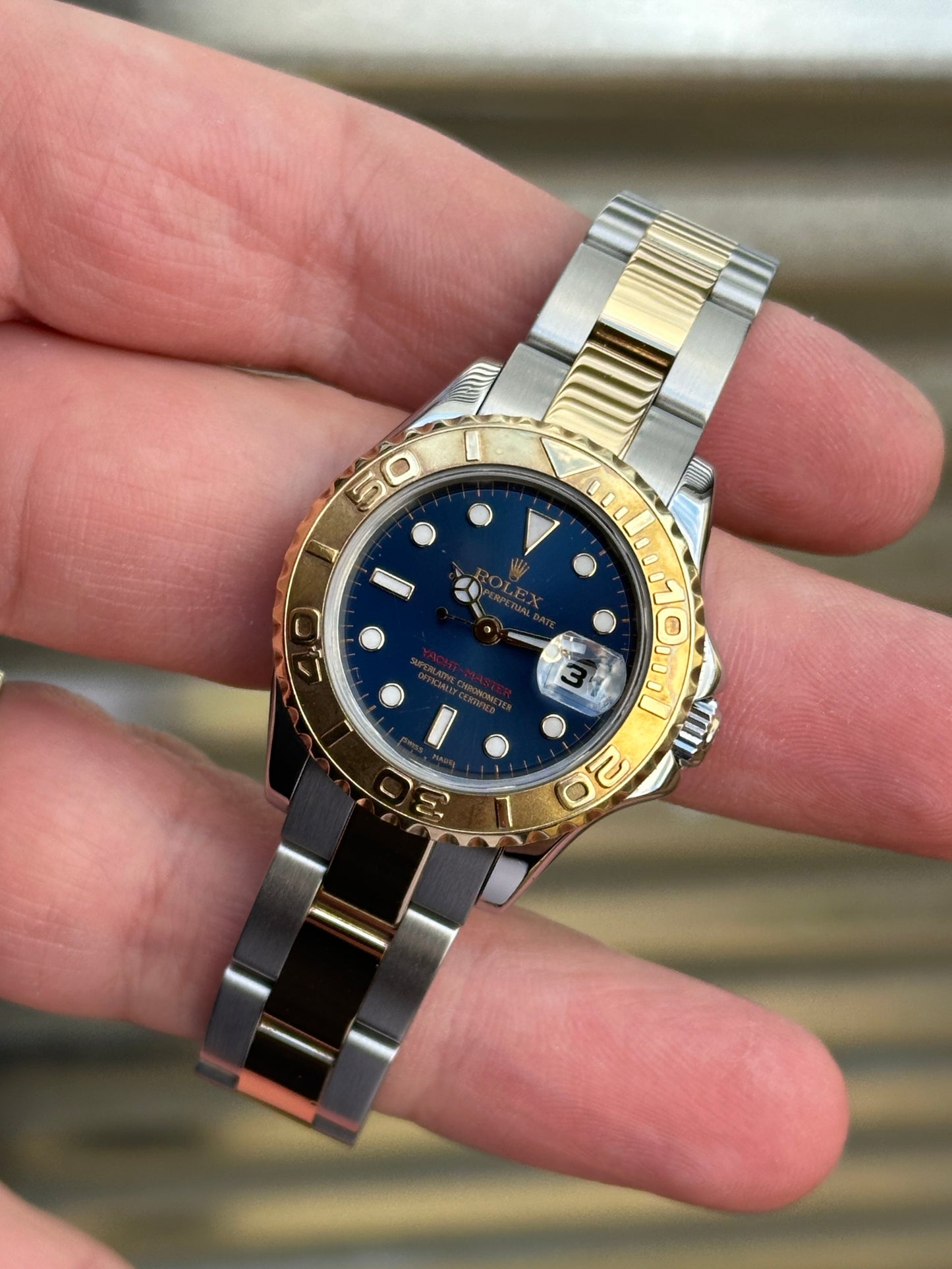 Rolex Ladies Yacht-Master Blue Dial 29mm Ref.169623 Watch Only