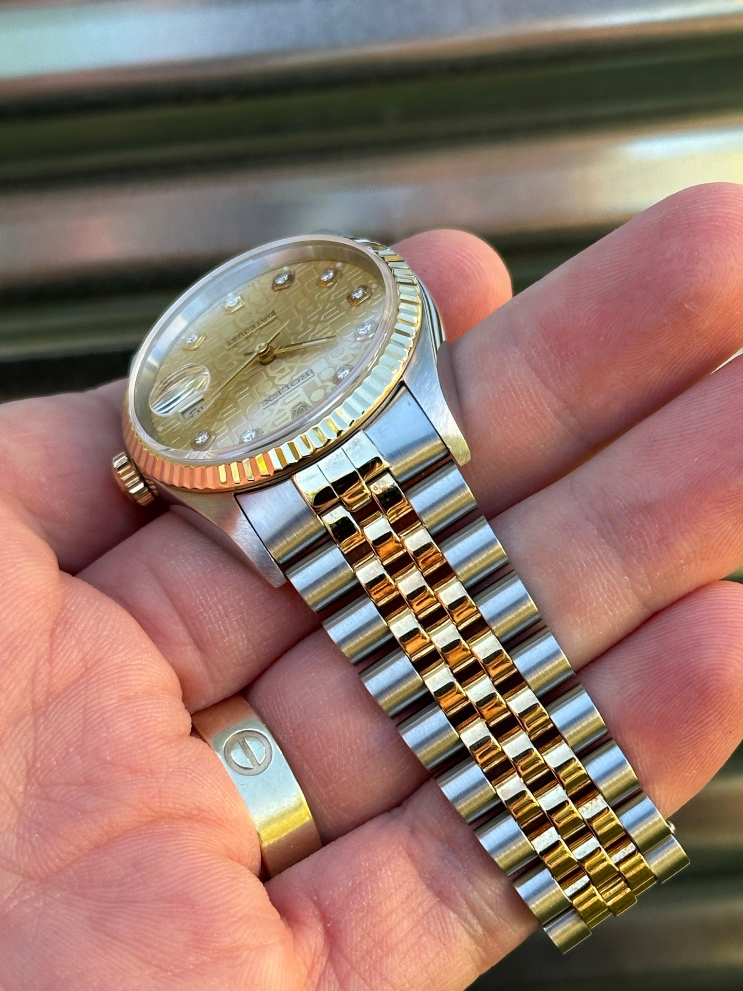 Rolex Datejust 36mm Ref.16233 “Anniversary Diamond Dial” Box & Papers