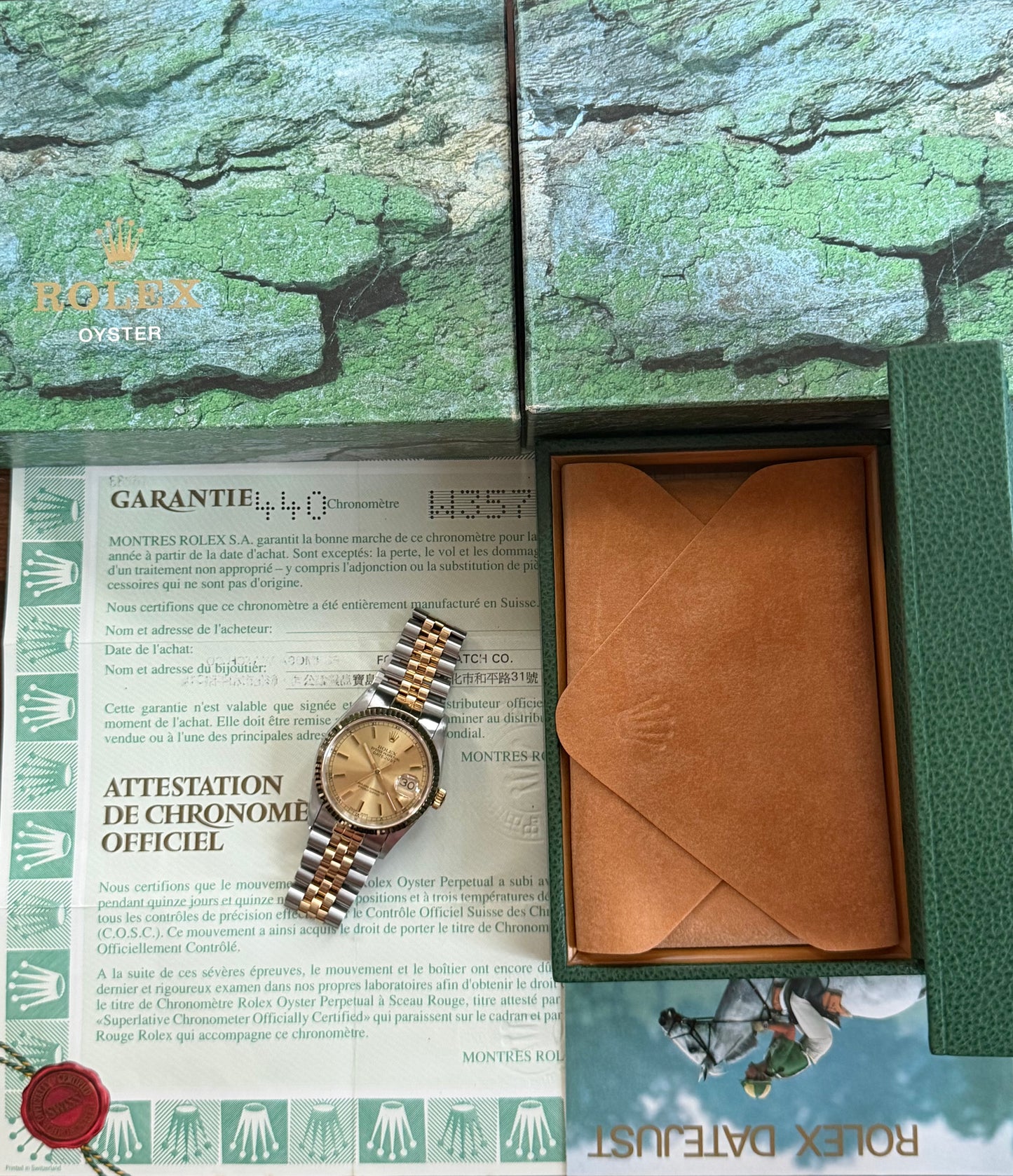 Rolex Datejust “Champagne Dial” 36mm Ref.16233 Box & Papers