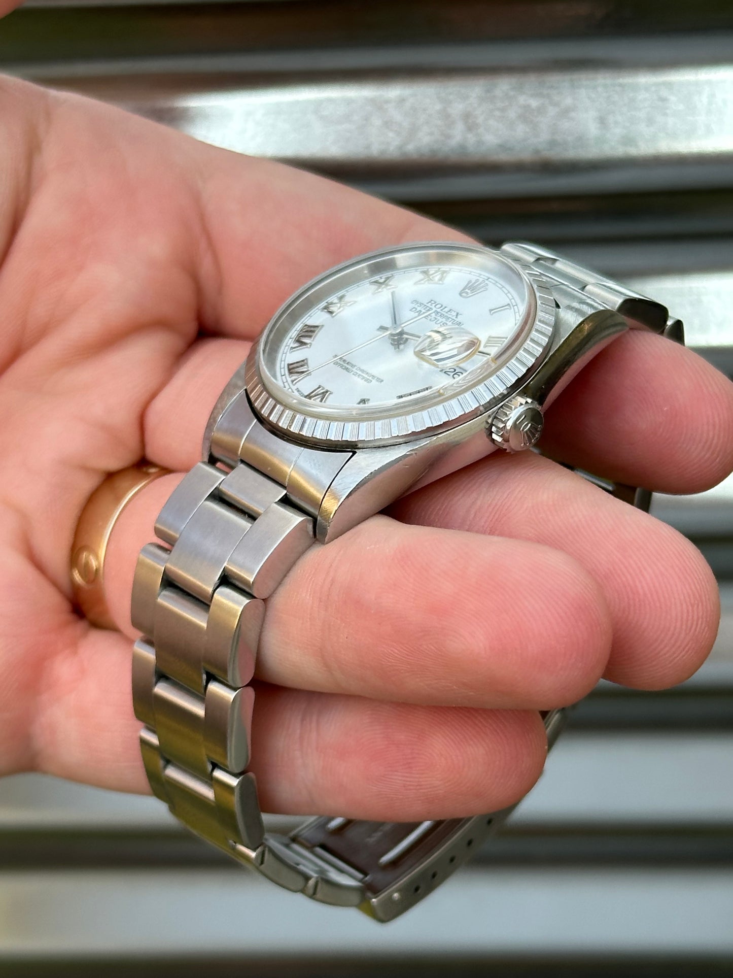 Rolex Datejust 36mm Ref.16220 White Roman Watch Only