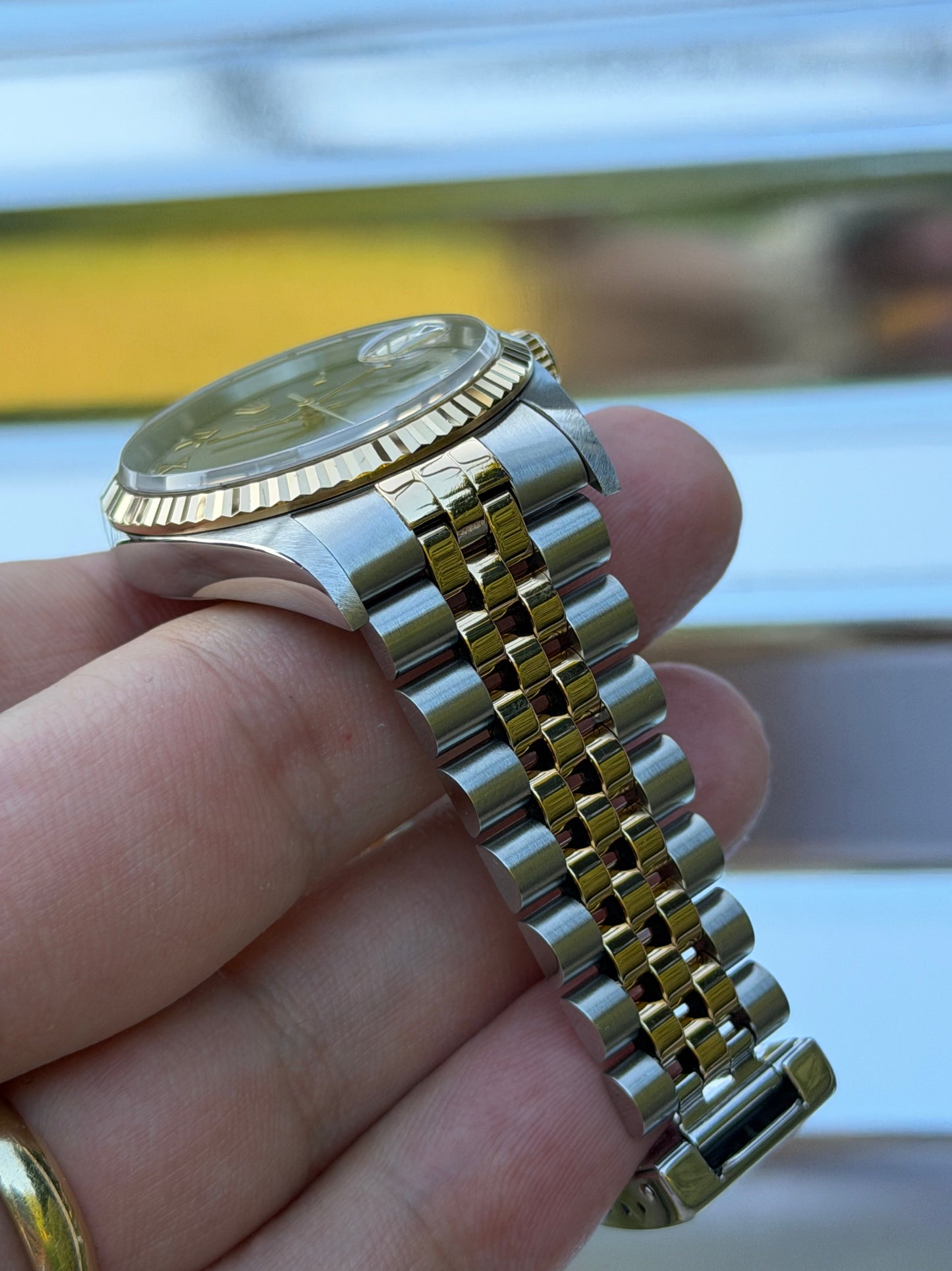 Rolex Datejust “Gray Roman Numeral Dial” 36mm Ref.16233 Box & Papers