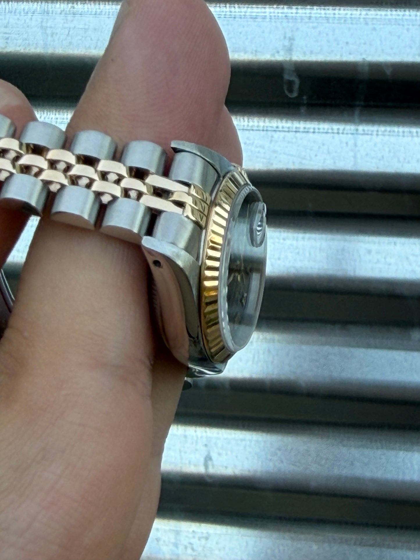 Rolex Ladies Datejust 26mm Ref.69173 Box & Papers “Black Pyramid Dial”