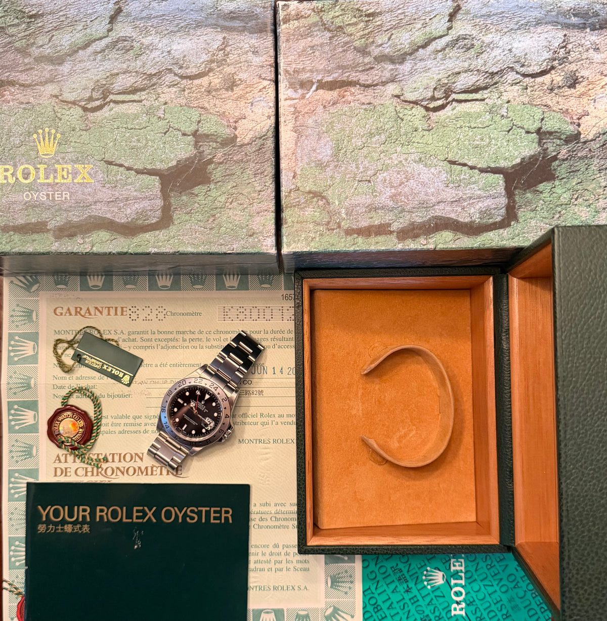 Rolex Explorer 40mm Ref.16570 Box & Papers